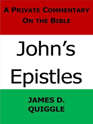 cover image of John's Epistles